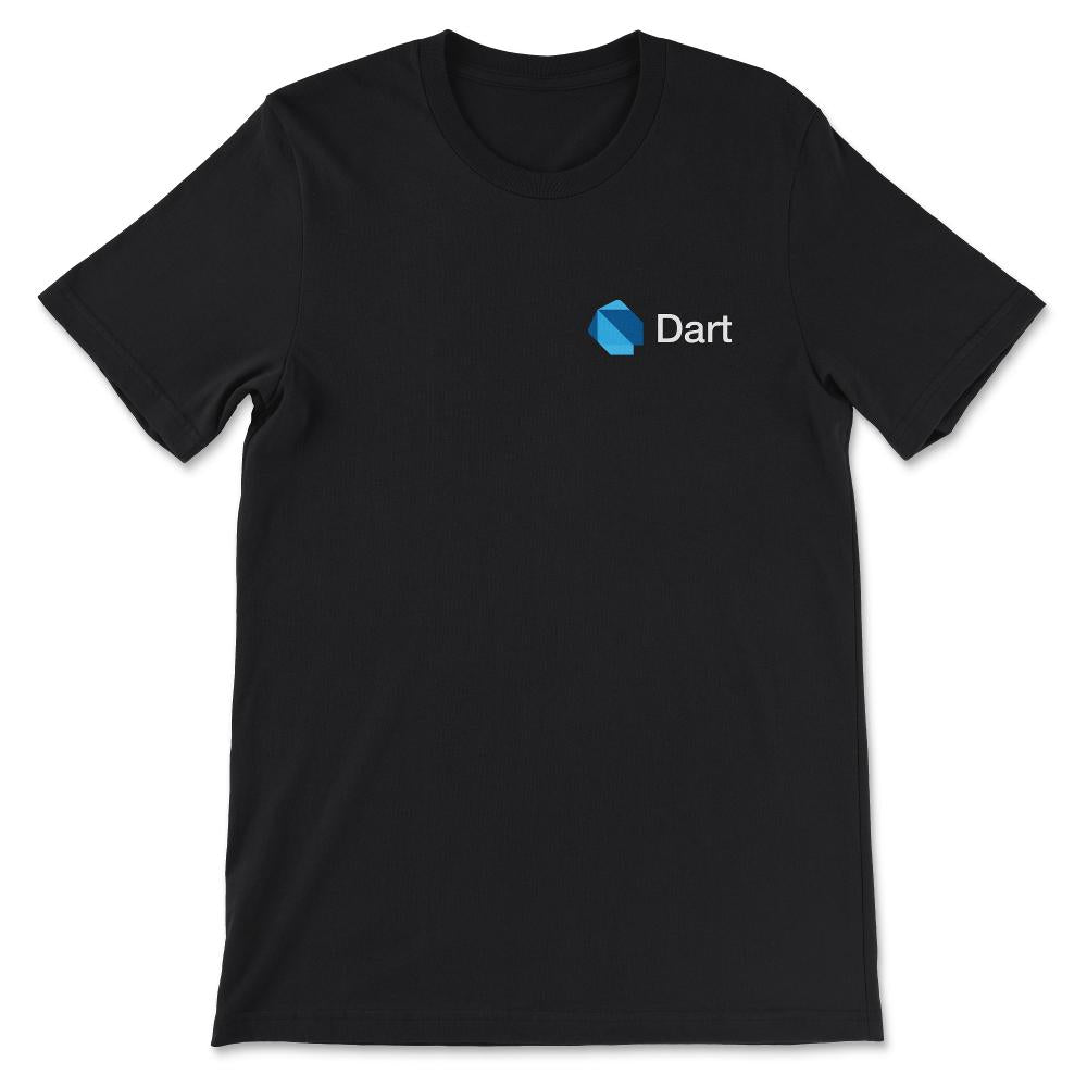 Dart Programming Shirt 3 Gift Tee - Unisex T-Shirt - Black
