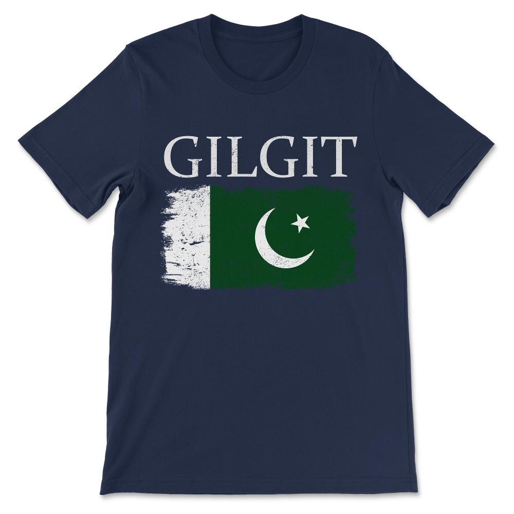 Gilgit Pakistan Gilgit City Pakistan Flag Pakistan Tourist Gift Tee - - Navy