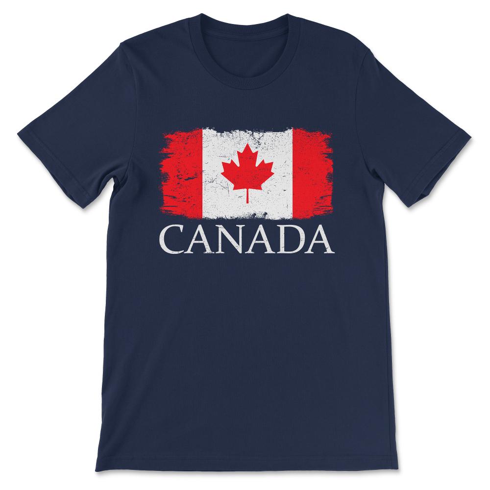 Canada Country Flag Canada Tourist Canada Team Flag Gift Tee - Unisex - Navy