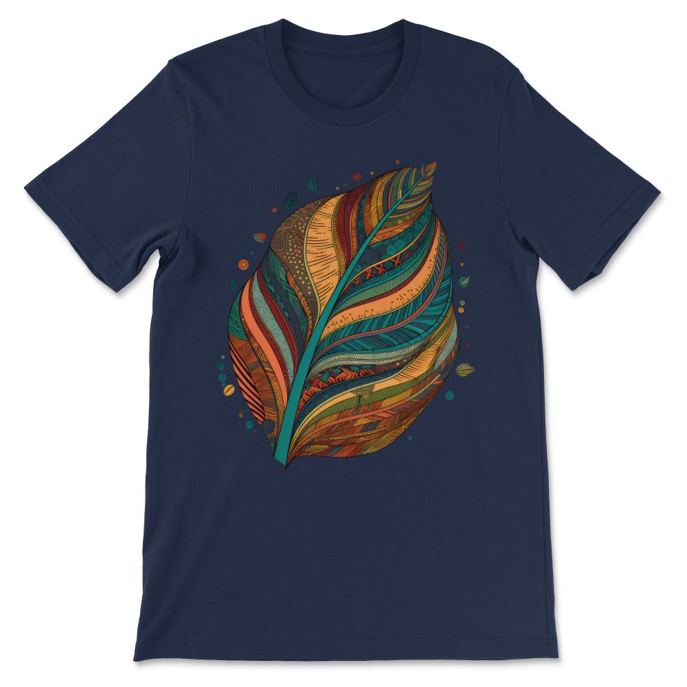 Done - Colorful Leaf Autumn Fall Leaves Tropical Gardening Plants - Navy