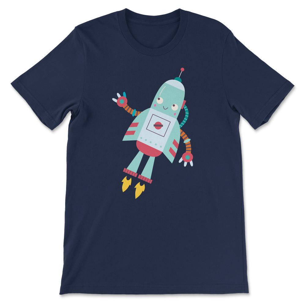 Cool Robot Kids Boys Girls Toddler Cute Robot Future Engineer Gift - Navy
