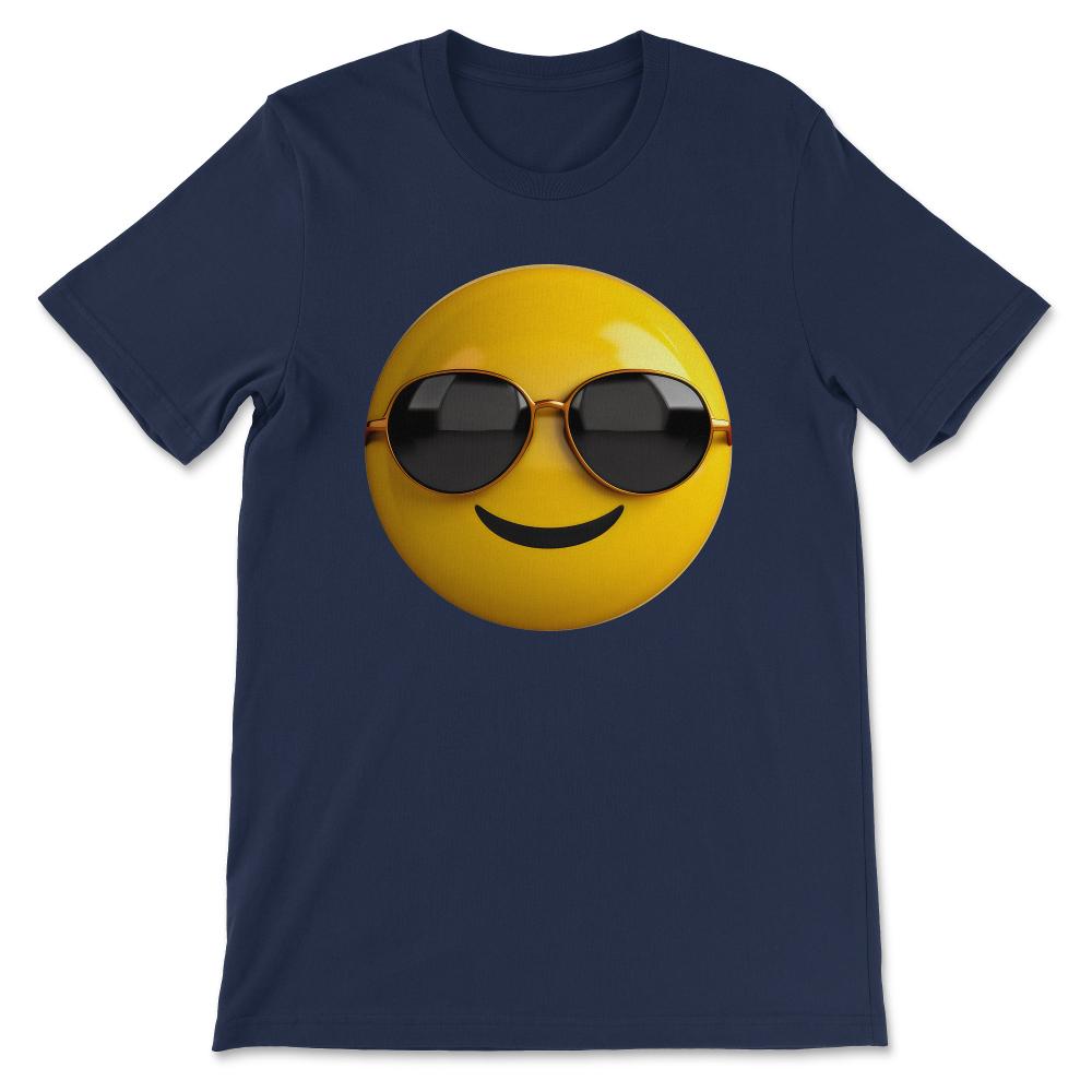 Done - Emoji Funny Smiling Laughing Face Sunglasses Smiley Happy Gift - Navy