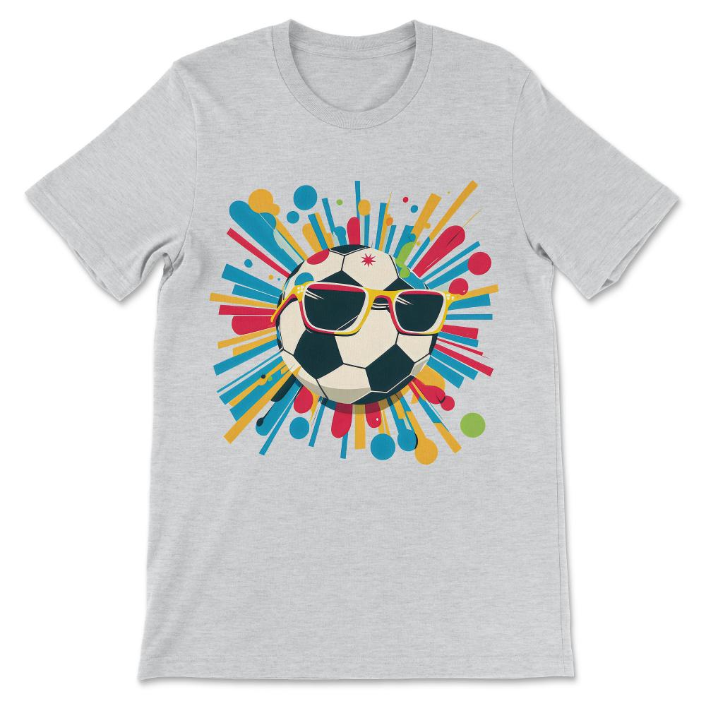 Soccer Ball Player Football Athlete Toddler Boy Girl Mom Dad Gift Tee - Ash