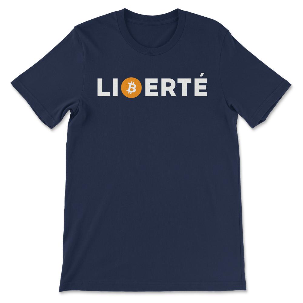 French Bitcoin Shirt 1 Gift Tee - Unisex T-Shirt - Navy
