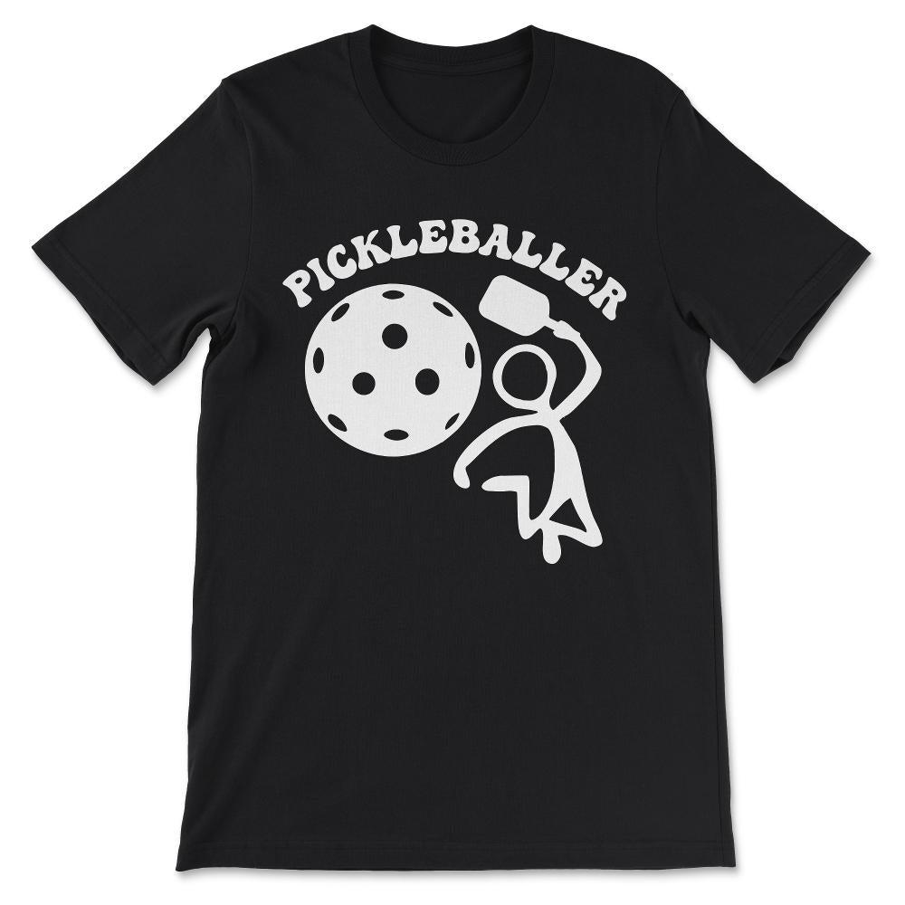 pickleball baller Gift Tee - Unisex T-Shirt - Black