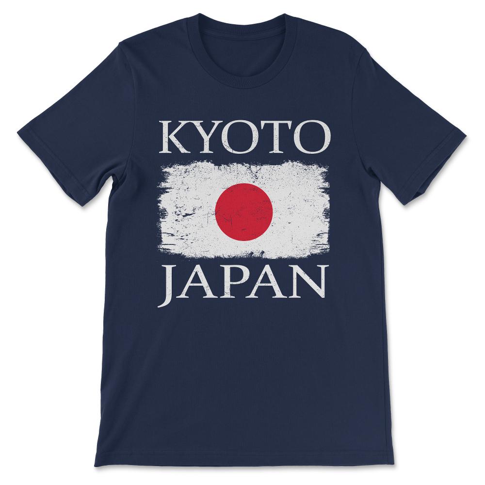Kyoto Japan Flag Japan Tourist Kyoto Tourist Japanese Visitor Gift - Navy