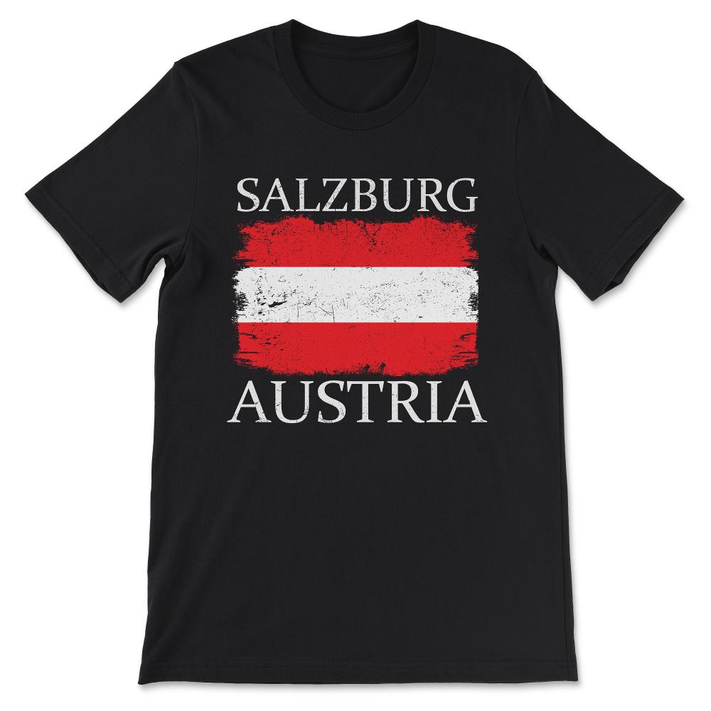 Salzburg Austria Salzburg Visitor Austria Flag Austria Tourist Gift - Black