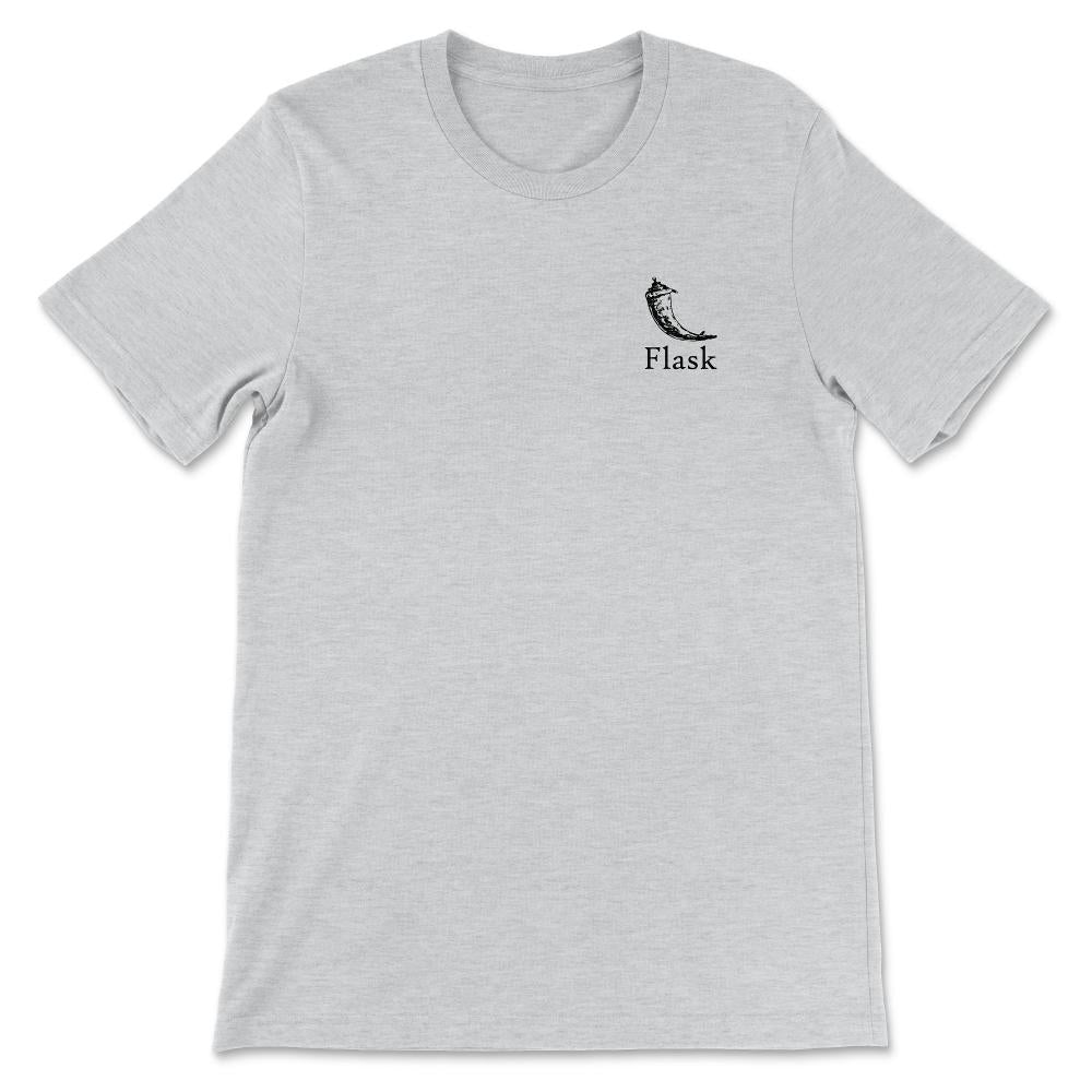 Flask logo pockeyt Gift Tee - Unisex T-Shirt - Ash
