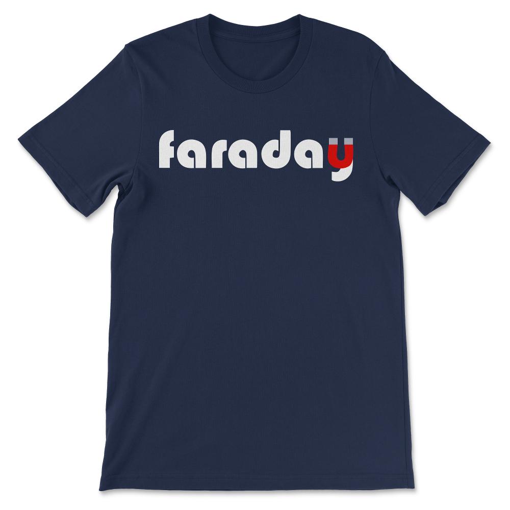 faraday white Gift Tee - Unisex T-Shirt - Navy