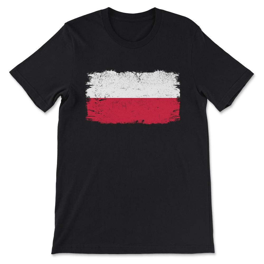 Poland Country Flag Poland Tourist Poland Country Team Gift Tee - - Black
