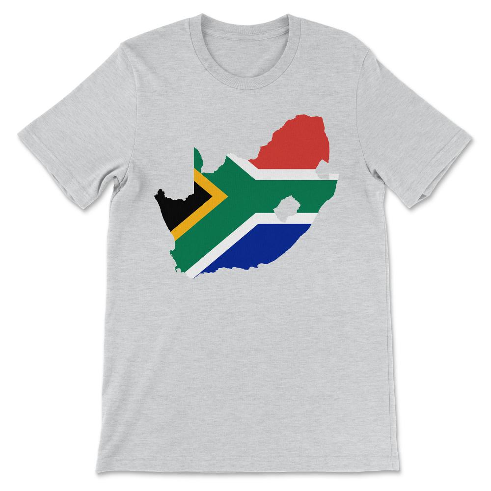 South Africa - South Africa Flag - South African Map Gift Gift Tee - - Ash