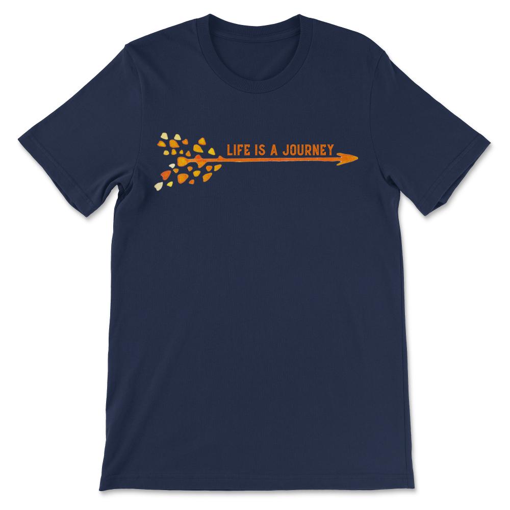 Life is a Journey, Not a Destination- Religious Traveler Gift Tee - - Navy
