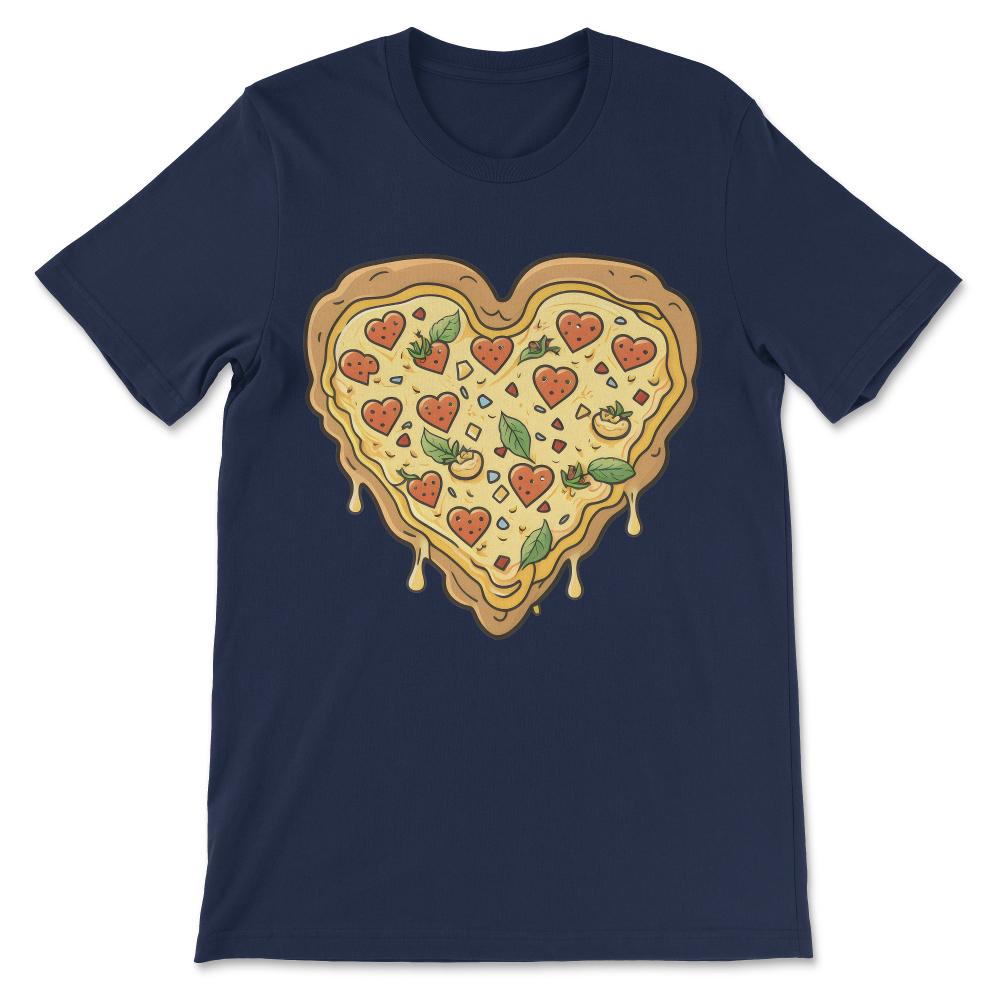 Done - Cheese Pizza Italian Love Heart Food Slice Party Eating Cook - Navy