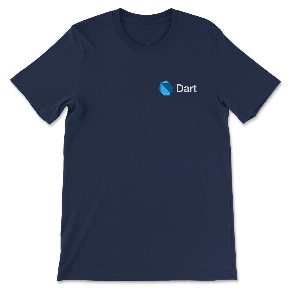 Dart Programming Shirt 3 Gift Tee - Unisex T-Shirt - Navy