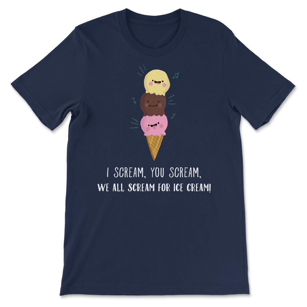 Ice Cream Van Driver Ice Cream Truck Ice Cream Seller Summer design - Navy