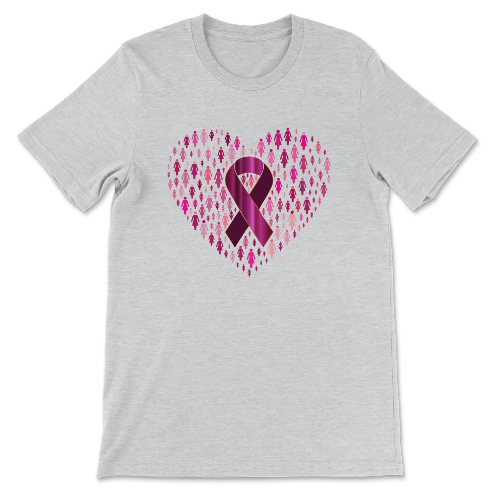 Female Cancer Support Shirt 1 Gift Tee - Unisex T-Shirt - Ash