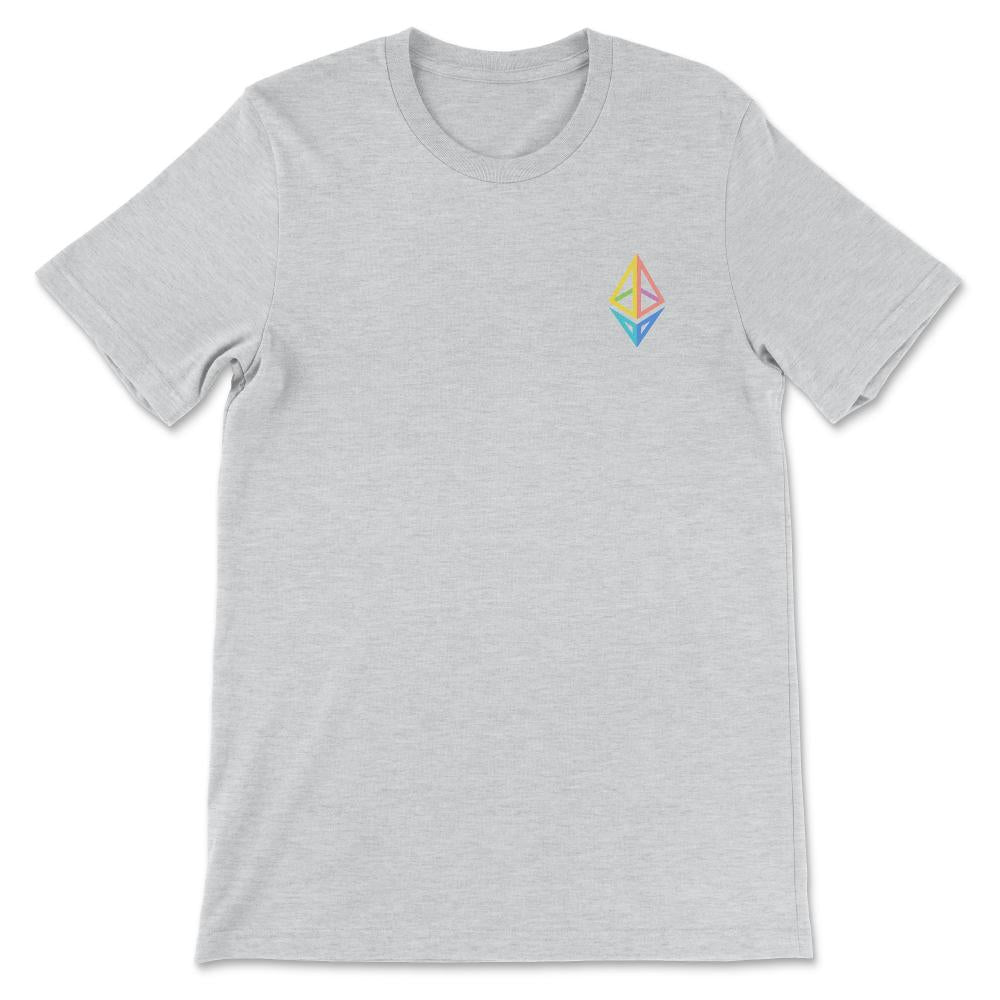 Ethereum Logo ETH Coin Crypto Bitcoin Trader Miner Gift Gift Tee - - Ash
