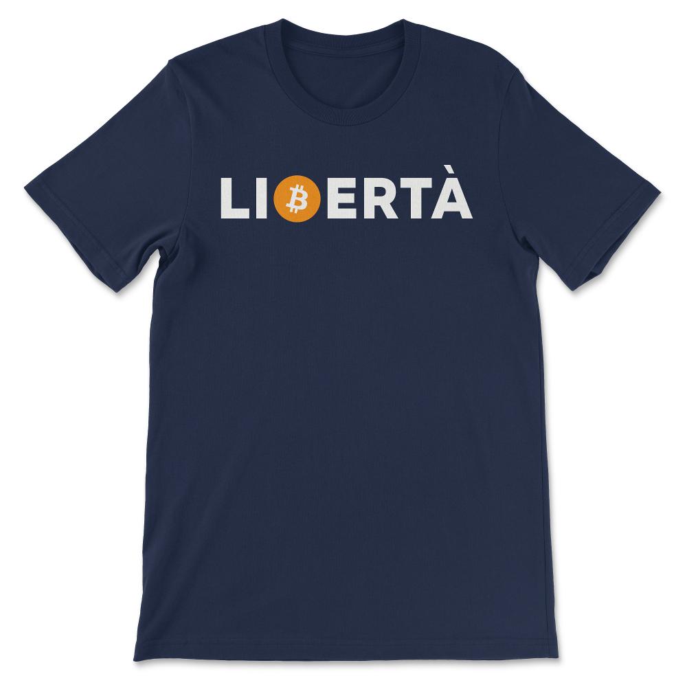 Italian Bitcoin Shirt 1 Gift Tee - Unisex T-Shirt - Navy