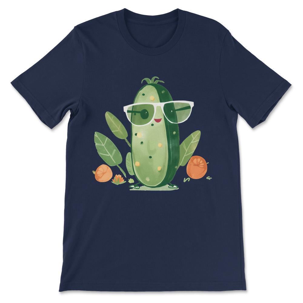 Done - Cool As Cucumber Cute Funny Vegetable Lover Pickle Veggie Gift - Navy