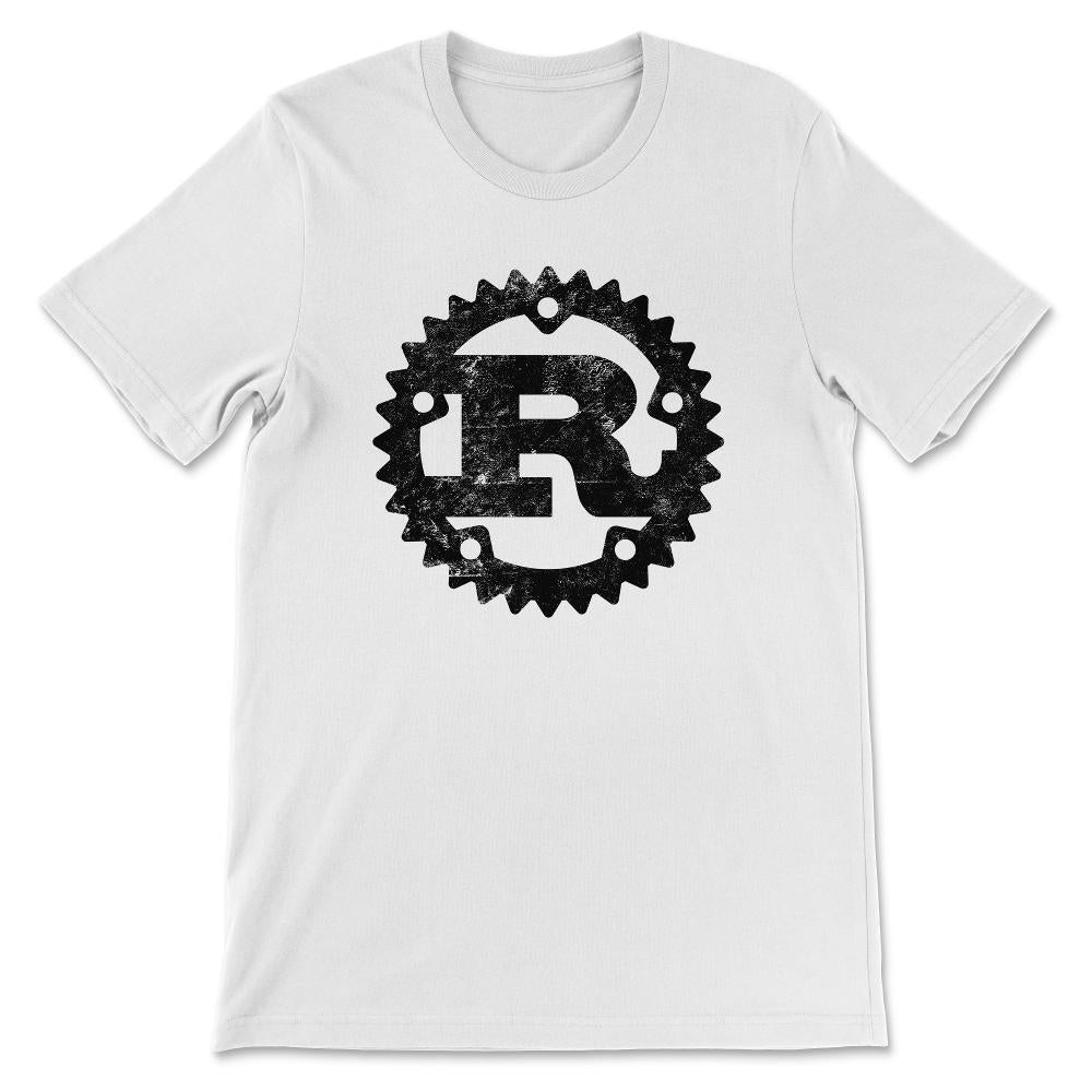 Rust Programming Language design distressed Gift Tee - Unisex T-Shirt - White