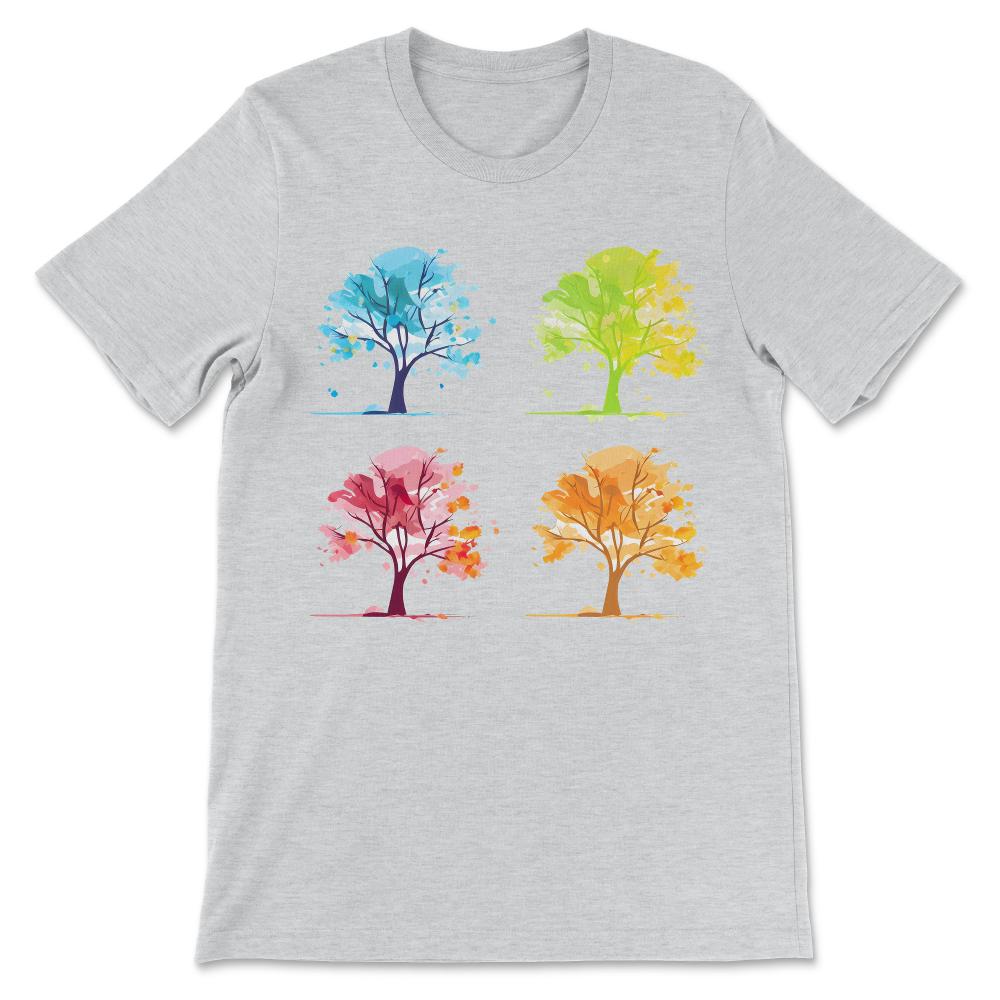Done - Four Seasons Tree Lover Colorful Landscape Nature Lifecycle - Ash