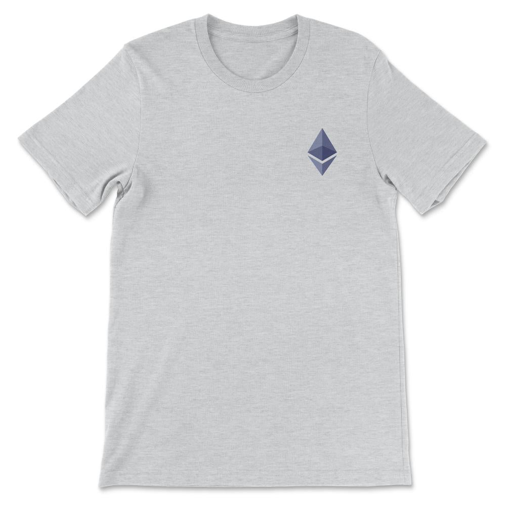 Ethereum Logo ETH Coin Crypto Bitcoin Trader Miner Gift Gift Tee - - Ash