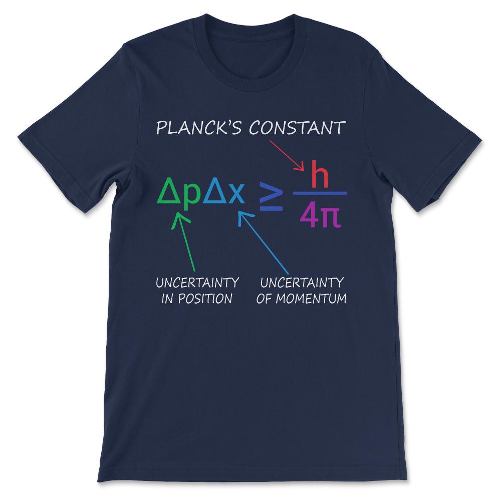 plancks constant Gift Tee - Unisex T-Shirt - Navy