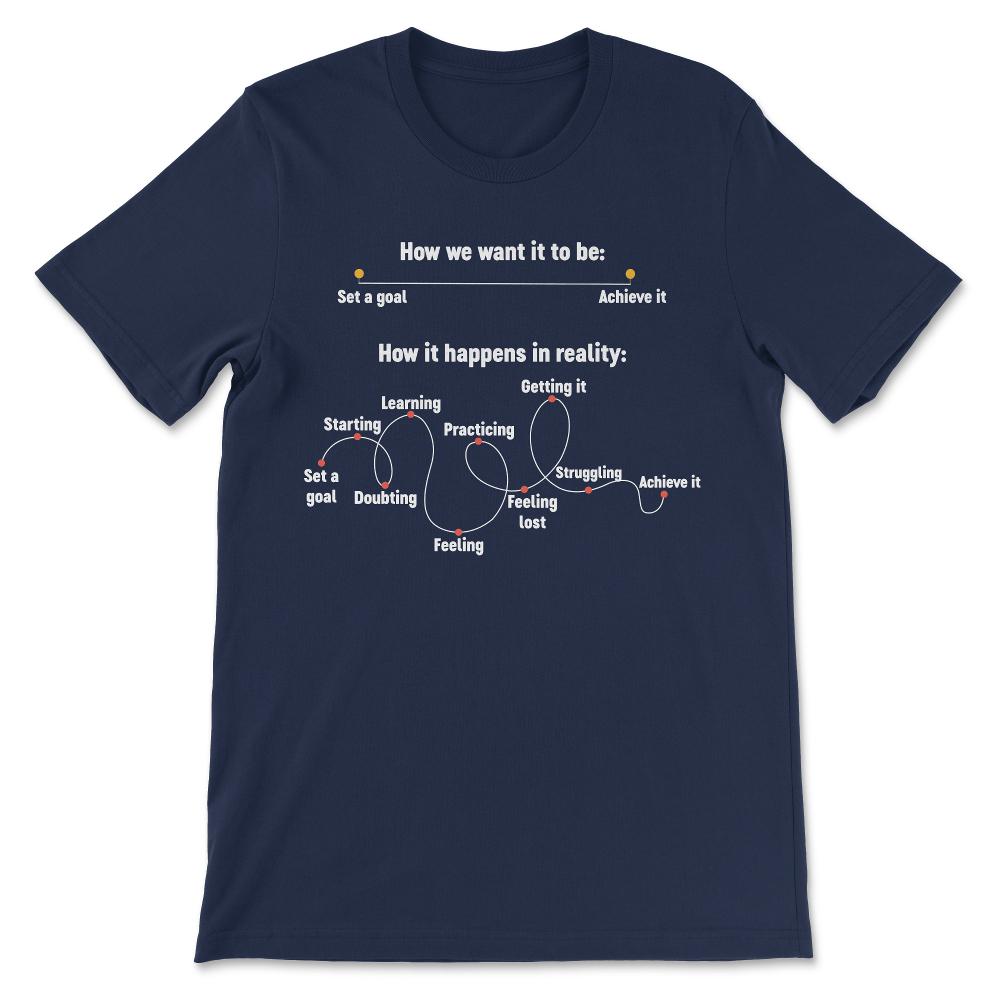 how we want it to be white Gift Tee - Unisex T-Shirt - Navy