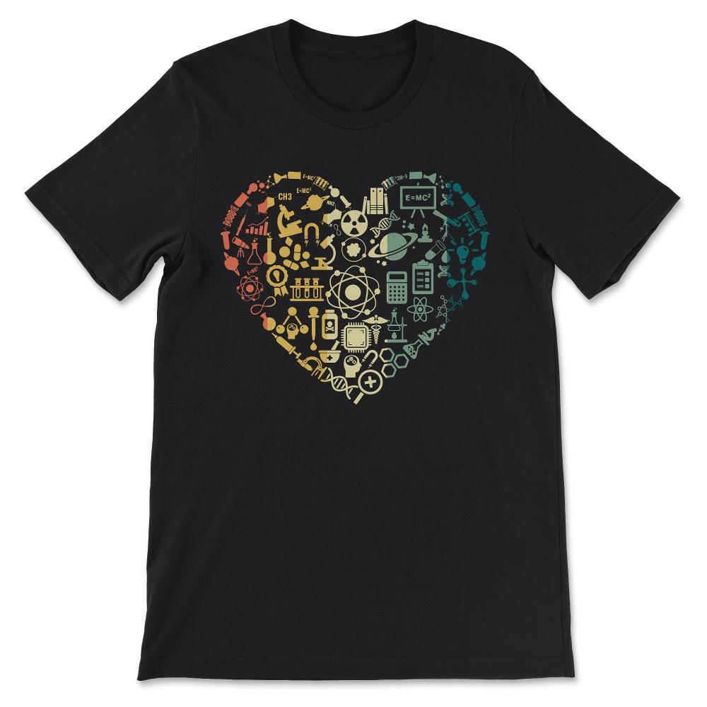 I Love Science - Science Chemistry Biology Quantum Physics Math STEM - Black