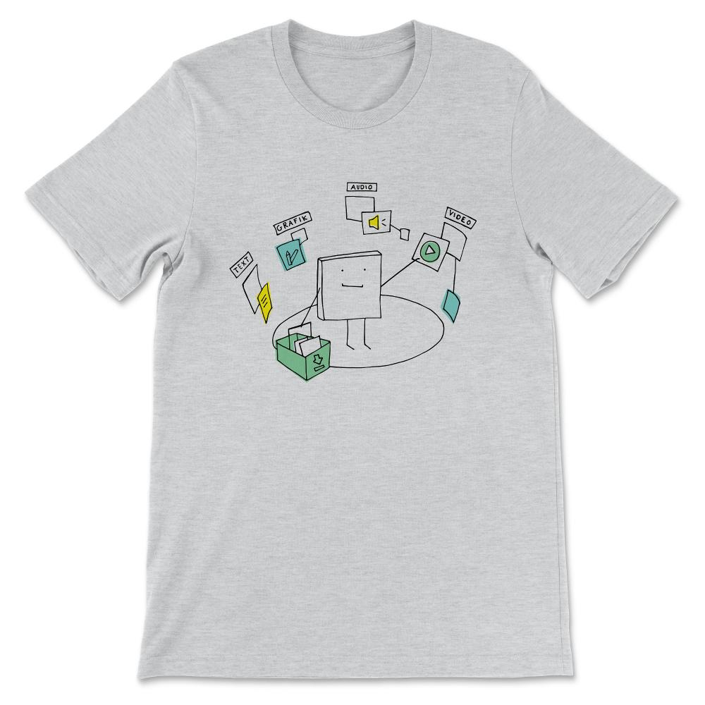 Content Creator Shirt 1 Gift Tee - Unisex T-Shirt - Ash