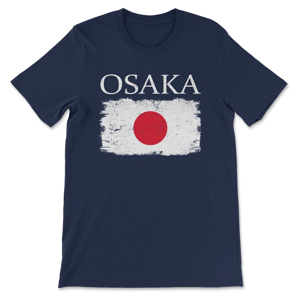 Osaka Japan Flag Japan Tourist Osaka Tourist Japanese Visitor Gift - Navy