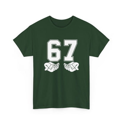 67 - Sixty Seven Number 67 Hand Gesture Meme Six Seven Meme Gift Unisex T-Shirt