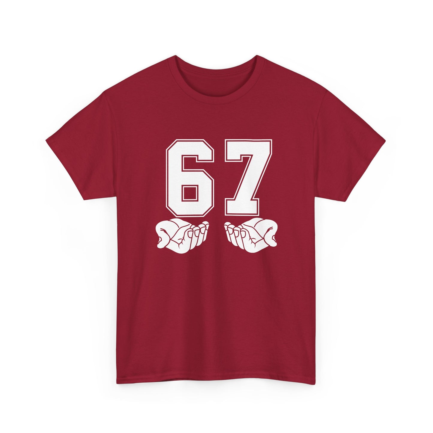 67 - Sixty Seven Number 67 Hand Gesture Meme Six Seven Meme Gift Unisex T-Shirt