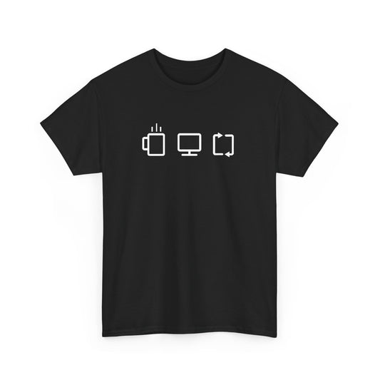 Programmer Software Engineer Coder Coffee Work Repeat Gift Unisex T-Shirt