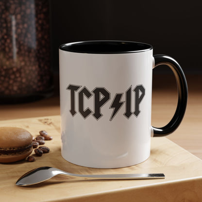 Funny Network Engineer Cybersecurity IT Support TCP IP Coder Mug