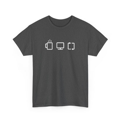 Programmer Software Engineer Coder Coffee Work Repeat Gift Unisex T-Shirt