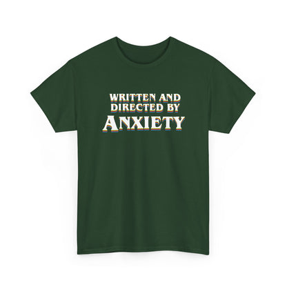 Anxiety Overthinker Written and Directed by Anxiety Sarcasm Gift Unisex T-Shirt