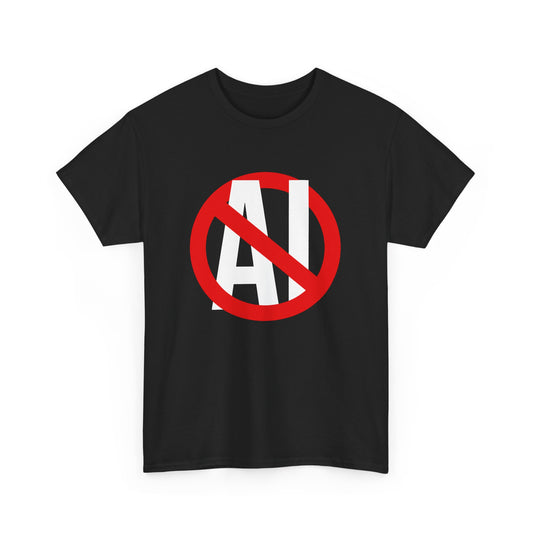 Anti AI Anti Machine Learning Say No to AI Stop AI Designs Gift Unisex T-Shirt