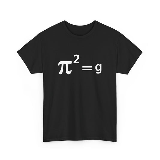 Funny Math Joke Pun - Pi Joke pi squared = g Maths Pun Joke Gift Unisex T-Shirt