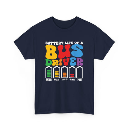 Funny Bus Driver Battery School Bus Driver Bus Public Buses Gift Unisex T-Shirt