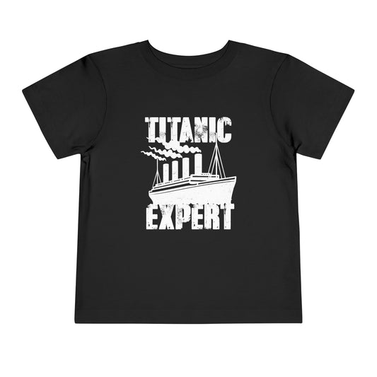 Titanic Expert Toddler Tee, Kids Short Sleeve Shirt, Cute Baby Gift, Nautical Theme Apparel, Fun Ocean Adventure Tee