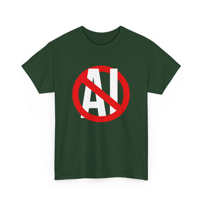 Anti AI Anti Machine Learning Say No to AI Stop AI Designs Gift Unisex T-Shirt