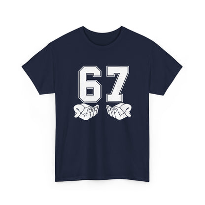 67 - Sixty Seven Number 67 Hand Gesture Meme Six Seven Meme Gift Unisex T-Shirt
