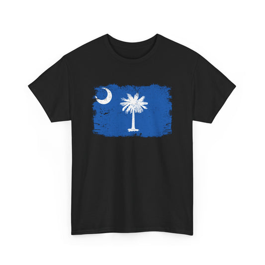 South Carolina Flag Distressed Vintage South Carolinian Gift Unisex T-Shirt