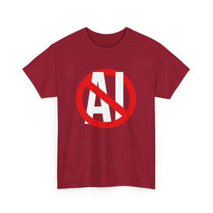 Anti AI Anti Machine Learning Say No to AI Stop AI Designs Gift Unisex T-Shirt