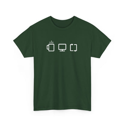 Programmer Software Engineer Coder Coffee Work Repeat Gift Unisex T-Shirt