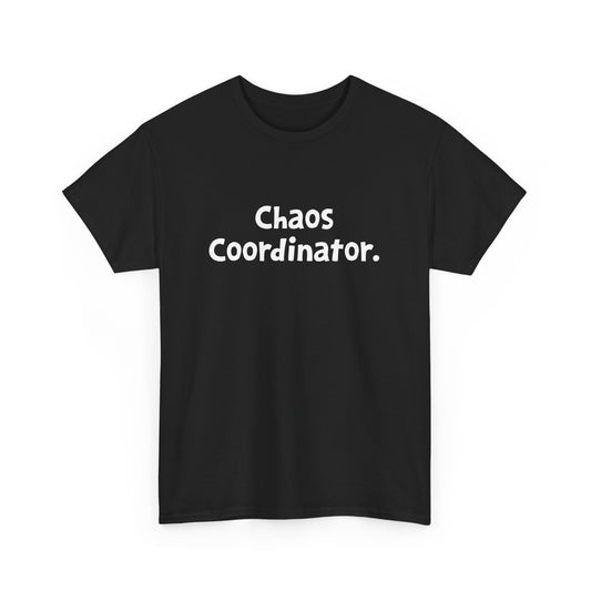 Chaos Coordinator Funny Sarcastic Mom Dad Preschool Teacher Gift Unisex T-Shirt