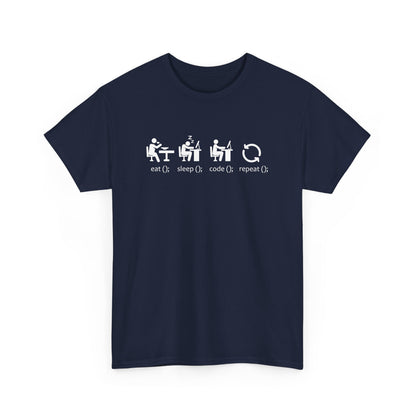 Eat Sleep Code Repeat - Funny Software Engineer Coding  Gift Unisex T-Shirt