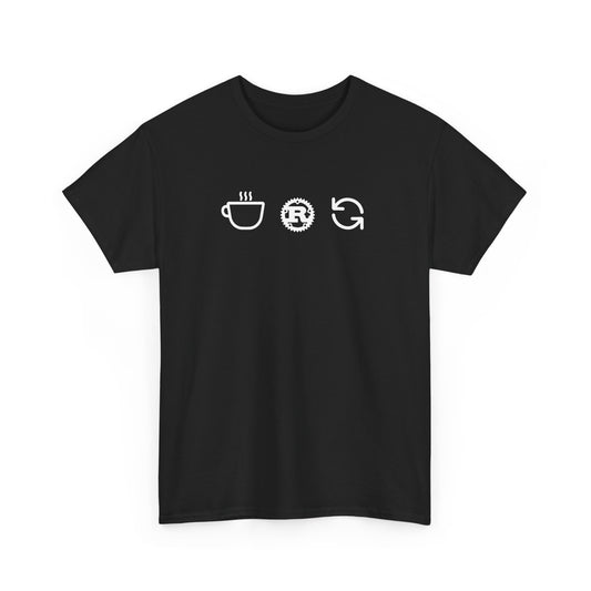 Rust Programming Logo Distressed Vintage Letter R Gift Unisex T-Shirt