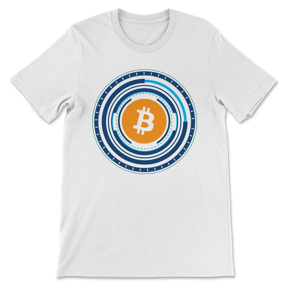 Bitcoin BTC Coin Crypto Trader Hodl Moon Future Freedom Gift Gift Tee - White